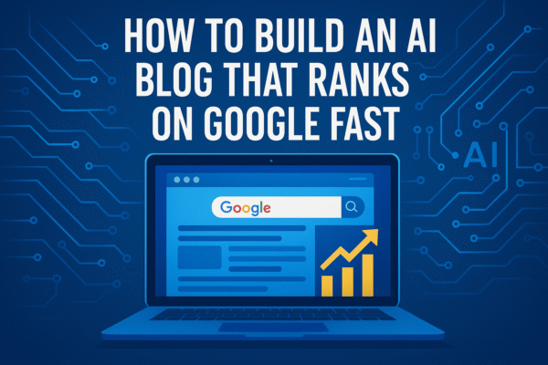 How to Build an AI Blog That Ranks on Google Fast How to Build an AI Blog That Ranks on Google Fast