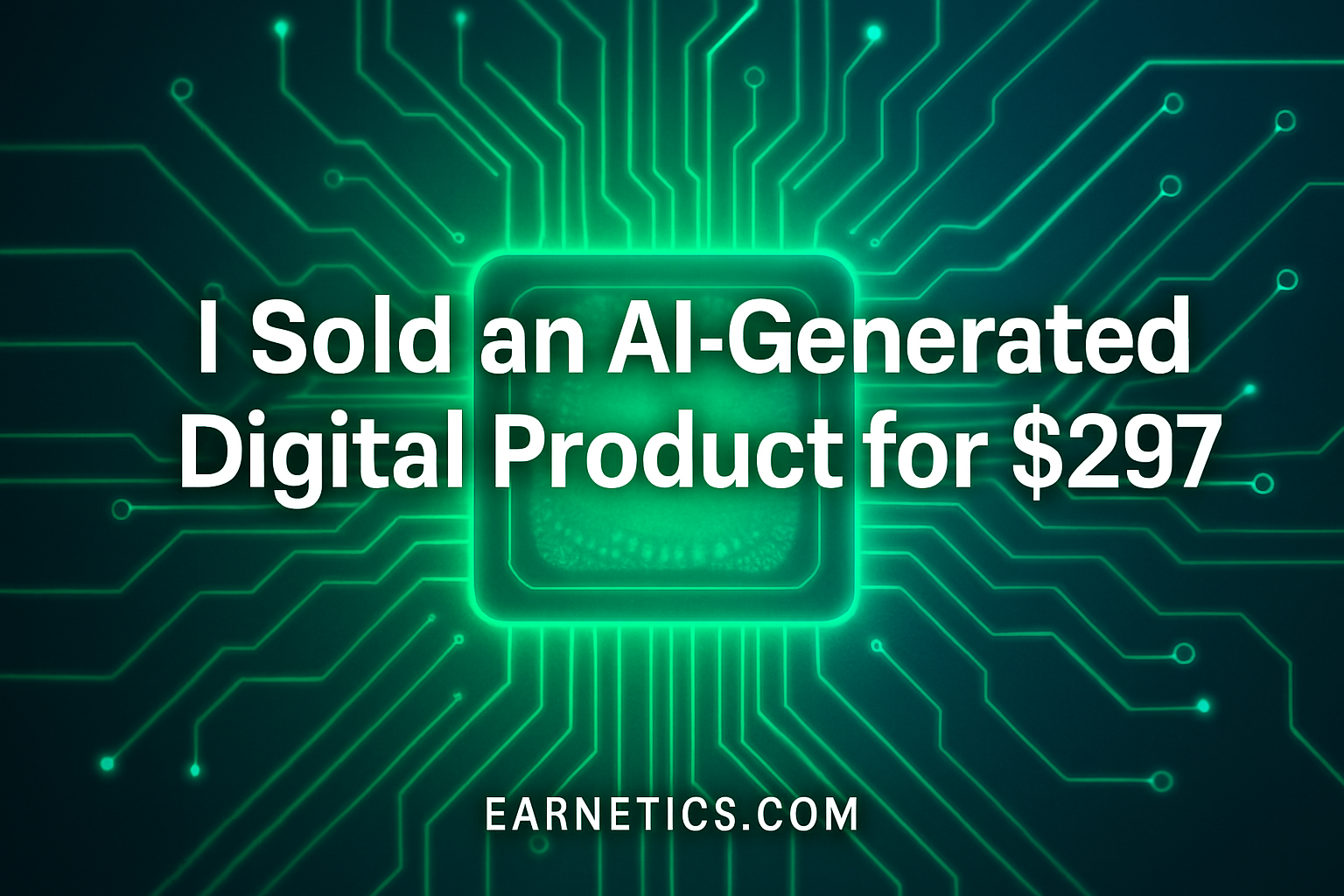 I Sold an AI-Generated Digital Product for $297
