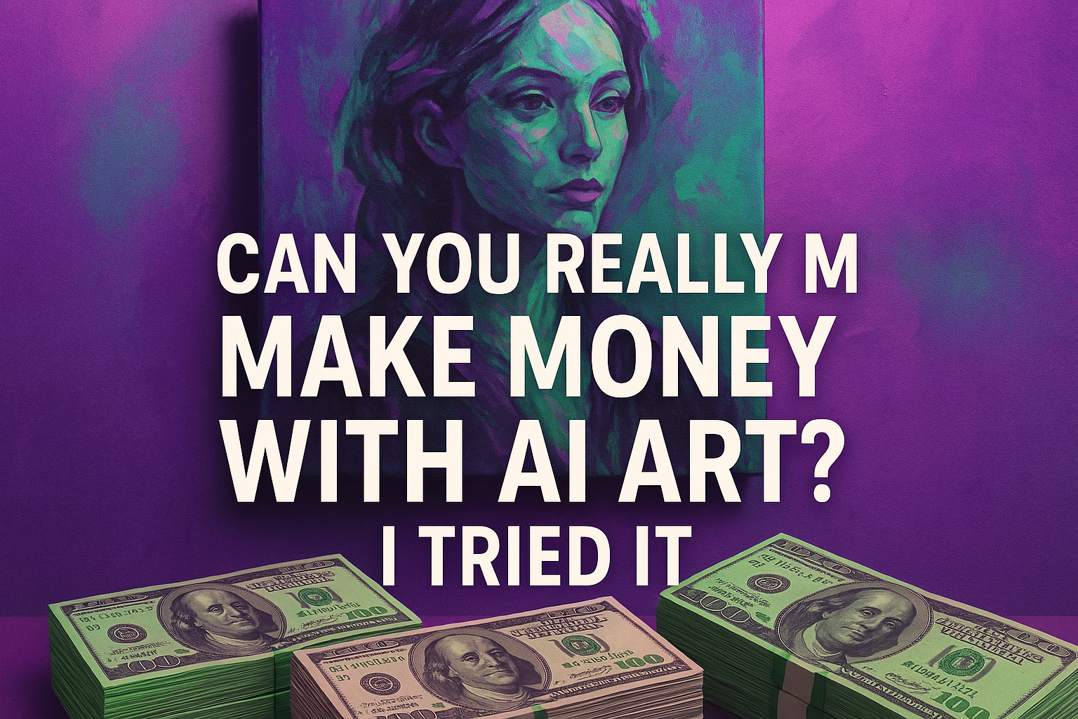 Can You Really Make Money with AI Art? I Tried It