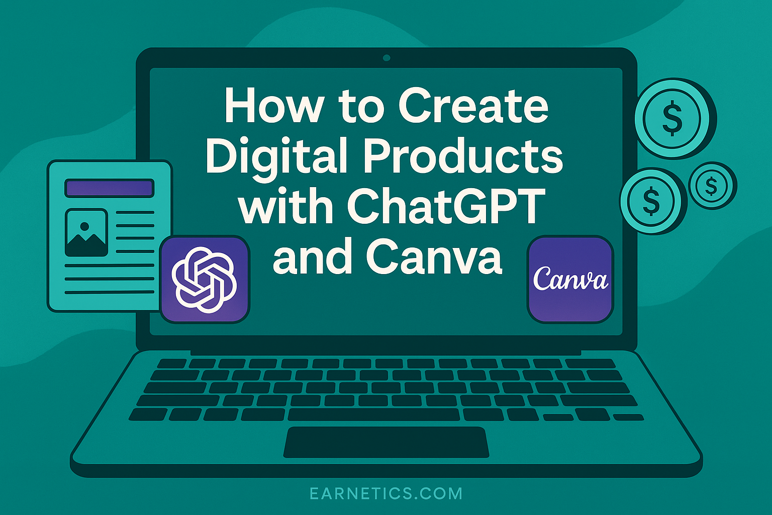 How to Create Digital Products with ChatGPT and Canva