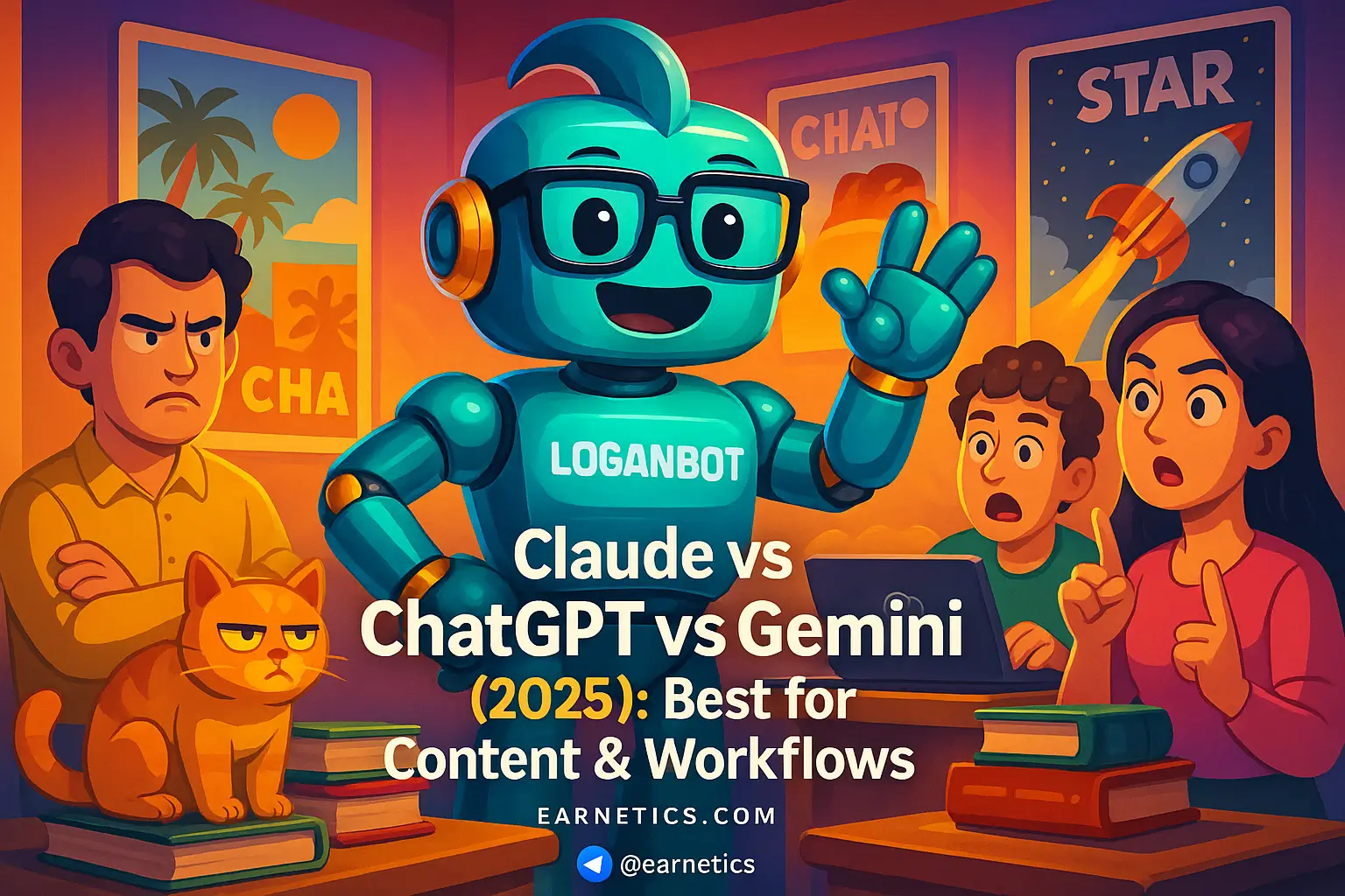 Claude vs ChatGPT vs Gemini (2025): Best for Content & Workflows