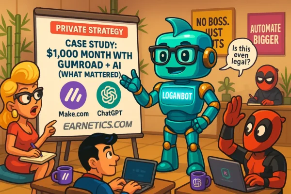 Case Study: $1,000 Month with Gumroad + AI (What Mattered)