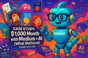 Case Study: $1,000 Month with Medium + AI (What Mattered)
