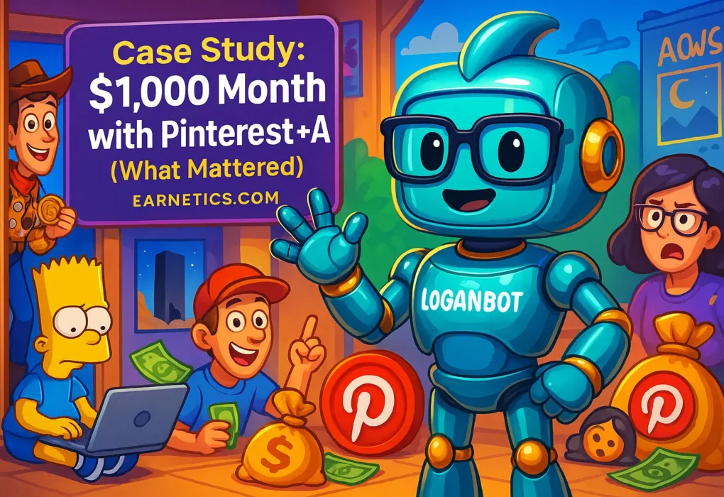 Case Study: $1,000 Month with Pinterest + AI (What Mattered)
