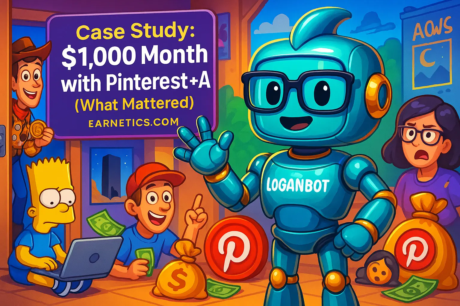 Case Study: $1,000 Month with Pinterest + AI (What Mattered)