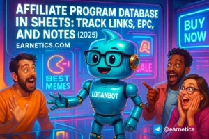 Affiliate Program Database in Sheets: Track Links, EPC, and Notes (2025)